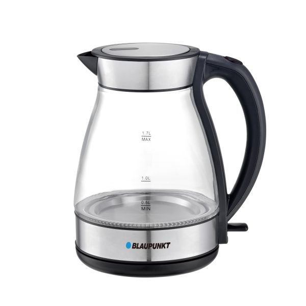 BLAUPUNKT Cordless Glass Kettle, Soft Blue Light, Automatic Shut-off-BKG422