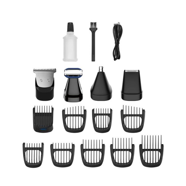 BLAUPUNKT 14-In-1 Grooming Kit For Men, 3 Trimmer Heads, Micro Shaver-SRM614 - Image 2