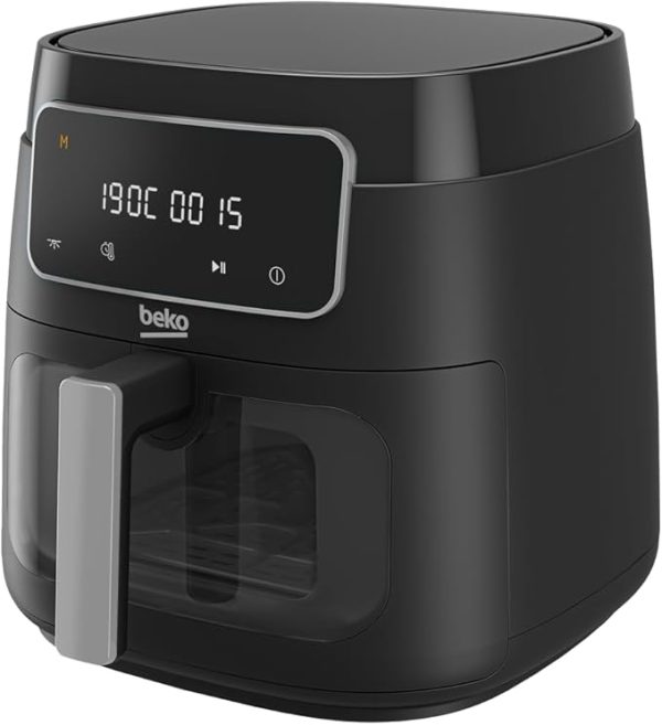 Beko ExpertFry Hot Air Fryer XXL FRL 3374B 7.6 Litre with Window, 1750W, Touch Control Display, 9 Preset Programs Including Defrost, French Fries, Chicken, Grill, Skewer, Bake, Dehydrate, Roast - Image 4