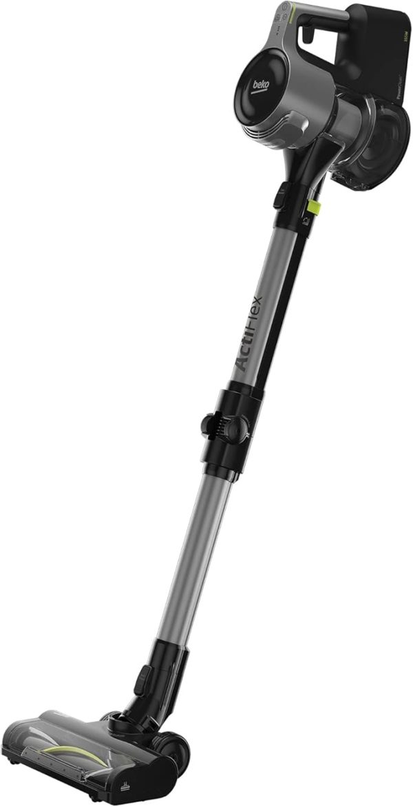 Beko VRT 94929 VI Cordless Vacuum Cleaner, 450 Watts, Hepa 10 filter, Motorised Turbo Brush Head, Flexible Extention, Charging and Docking Station. LED Head Light - ‎Graphite - Image 4