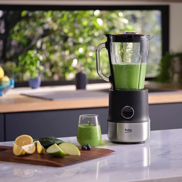 Beko Jug Blender Tbn 81808 Bx | Table 800 W Motor Power 1.75 L Capacity Glass Variable Speed Setting Pulse Function Anti-Slip Base 4 Wings Stainless Steel Serrated Blades - Image 5
