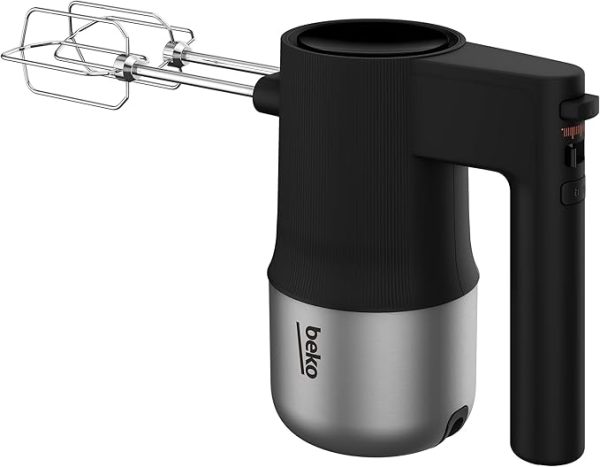 BEKO Hand Mixer, 4 Speeds, 500 Watts, Black x Stainless - HMM 81504 BX - Image 4