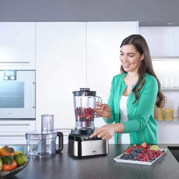 Braun Fp 3235 Si Purease 12 In 1 Food Processor, 800W, 2.1L Bowl, Metal Design, Black"Min 1 year manufacturer warranty" - Image 7