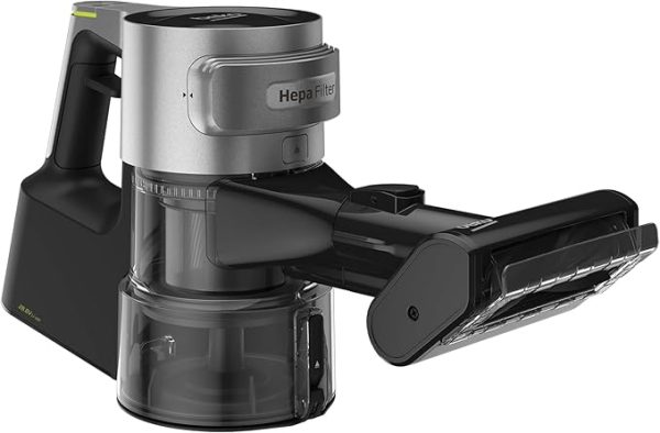 Beko VRT 94929 VI Cordless Vacuum Cleaner, 450 Watts, Hepa 10 filter, Motorised Turbo Brush Head, Flexible Extention, Charging and Docking Station. LED Head Light - ‎Graphite - Image 3