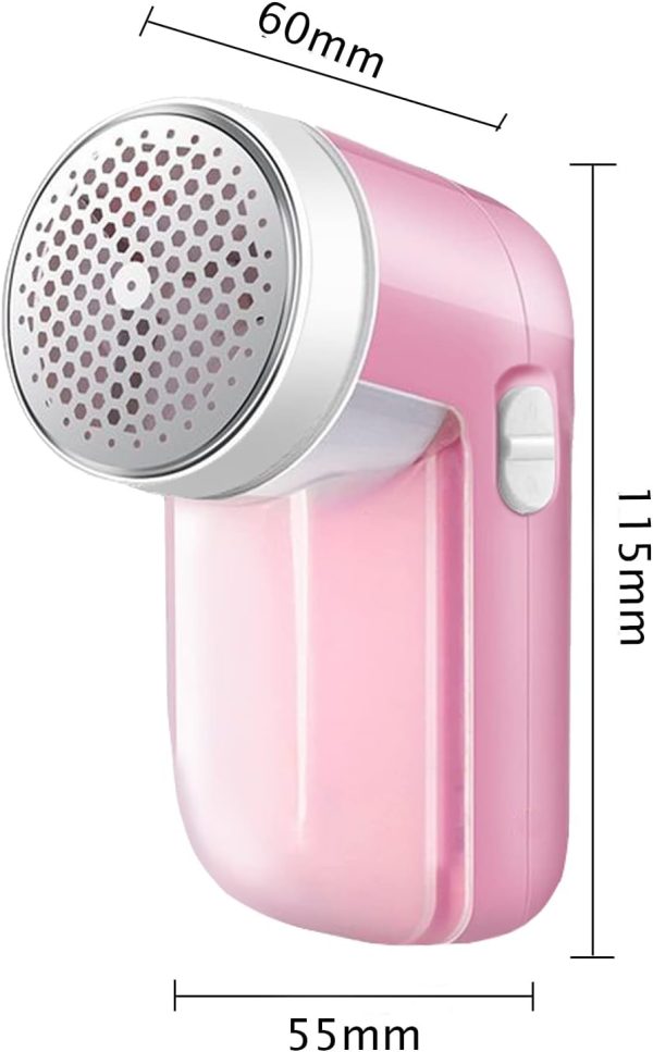 Lint Remover, مزيل النسالات Rechargeable Fabric Shaver Electric Sweater Defuzzer Lints Fuzzs Pilling Pills Trimmer for Clothes and Furniture Cleaning Brush & Fabric Protector(Pink) - Image 2