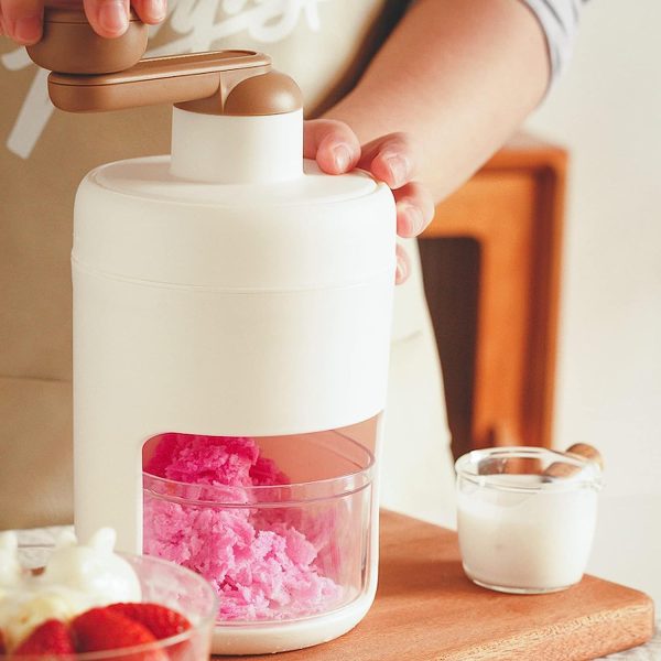 Hand Made Shaved Ice Machine, Snow Cone Machine - Portable Ice Crusher Advanced Manual Ice Shaving Machine, Household Kitchen Utensils, And A Freezing Mold For Making Smoothies - Image 3