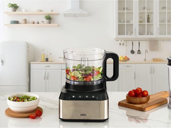 Braun Fp 3235 Si Purease 12 In 1 Food Processor, 800W, 2.1L Bowl, Metal Design, Black"Min 1 year manufacturer warranty" - Image 5