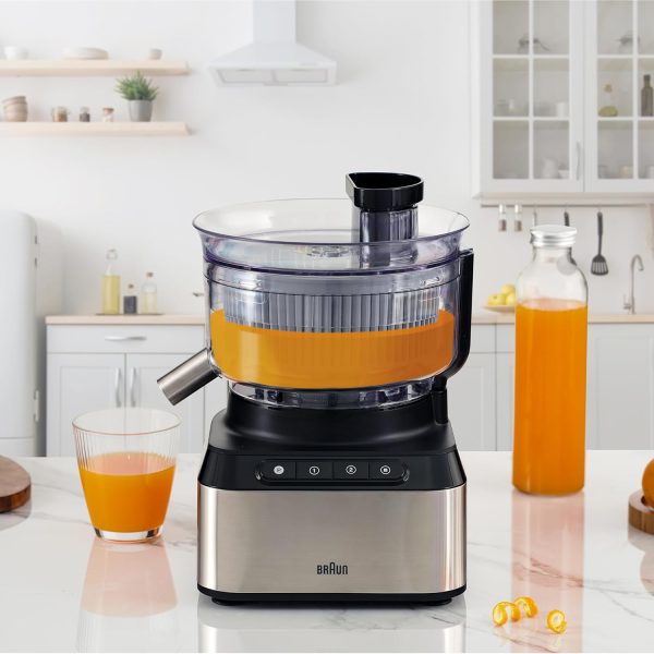 Braun Fp 3235 Si Purease 12 In 1 Food Processor, 800W, 2.1L Bowl, Metal Design, Black"Min 1 year manufacturer warranty" - Image 4