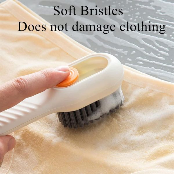Multifunctional Shoe Brush with Liquid Box,Liquid Adding Soft fur Cleaning Brush,Long Handle Automatic Liquid Adding Cleaning Brush - Image 5
