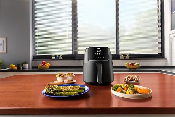 BEKO FRL2244B 1500 W 3.9 L Multi-Function Oil-Free Deep Fryer for 0.8 kg French Fries, 8 Programs, Touch Screen, Black - Image 2