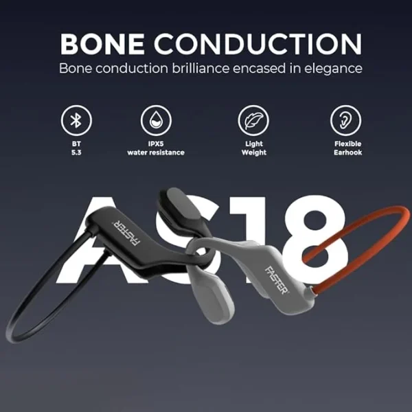 FASTER AS-18 Bluetooth Wireless Earphones | Lightweight, High-Fidelity Sound - Image 5