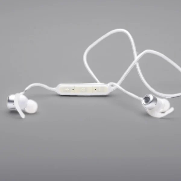 INONE 7C1 Wireless Sport Earphones – Silver | Sweatproof, Lightweight, Long Battery Life - Image 4