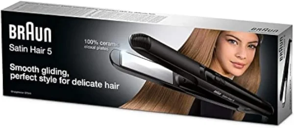 Braun Satin Hair 5 ST510 Hair Straightener | IONTEC Technology, Anti-Frizz Styling, Medium Heat Protection - Image 3